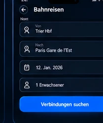 YourTravel Bahnreise-Vorschau